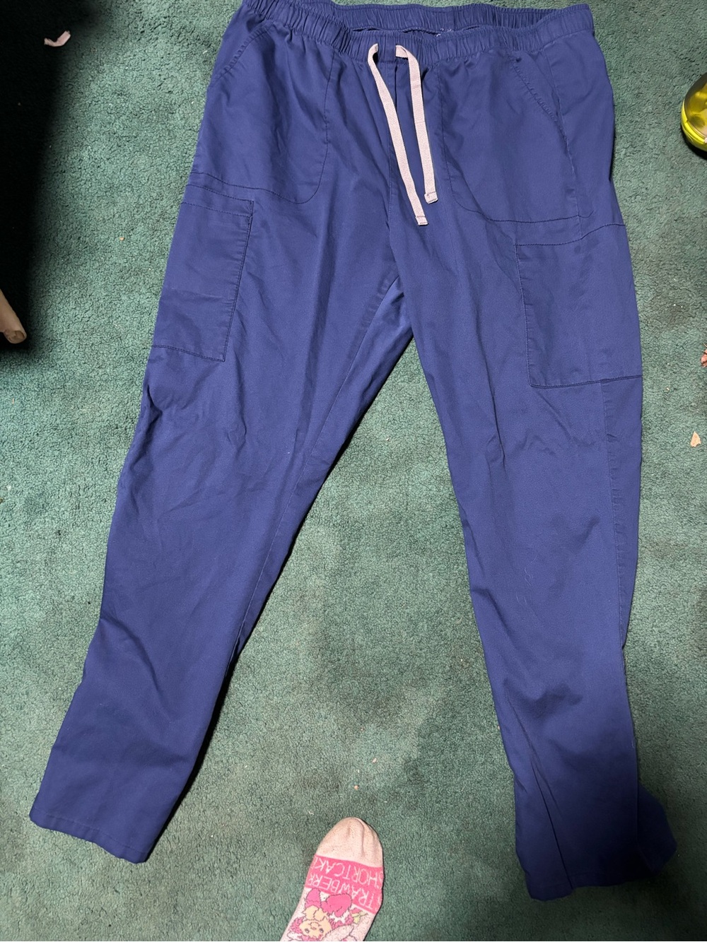 Women’s scrub Blue Drawstring Pants
